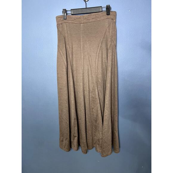 Marc D'alcy Maxi Skirt Women's S/M Modest Contouring Long Neutral Office Comfort - Picture 2 of 10